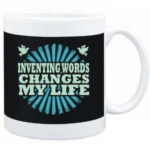 Mug Black  Inventing Words changes my life  Hobbies  