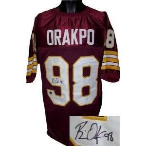  Brian Orakpo Autographed Jersey   Maroon Prostyle 
