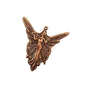  Stampt Antique Copper (plated) Madame Butterfly 30x30mm 