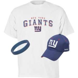  New York Giants Youth T Shirt & Hat Combo Pack: Sports 