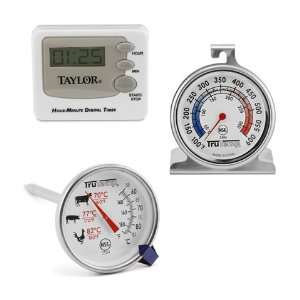  Taylor TruTemp Meat Thermometer, Oven Thermometer and Digital 
