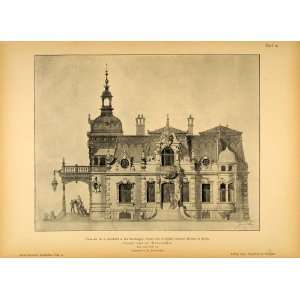  1894 Mansion Bad Wildungen Germany Architecture Print 
