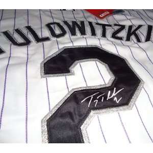 Troy Tulowitzki Signed Jersey   W COA   Autographed MLB Jerseys 