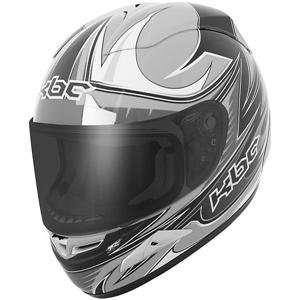  KBC Force RR Racing Helmet   Small/Silver/Black 