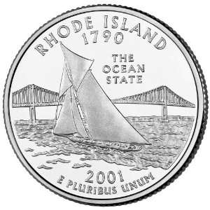  2001 P Rhode Island BU State Quarter 