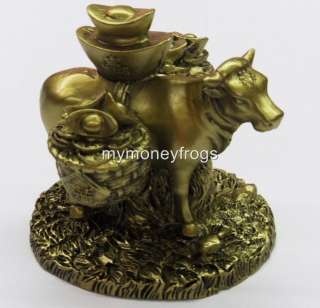   Brass Tone Chinese New Year of The OX Feng Shui Lucy /2012 DRAGON YEAR