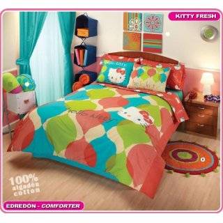 Hello Kitty Love Comforter Bedding Set Full 8 Pcs:  Home 