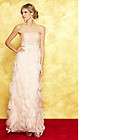 NWT SUE WONG Strapless Feather Gown Long Dress Prom Pageant Wedding 