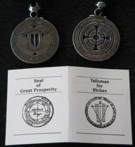 RICHES & PROSPERITY TALISMAN PENDANT AMULET wicca witch  