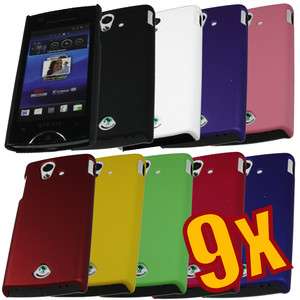 9x Hard Back Cover Case for Sony Ericsson Xperia Ray ST18i  