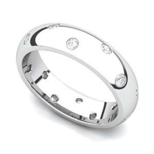  set Diamond Semi Eternity Wedding Band Ring (G H/SI, 0.42 ct.), 8