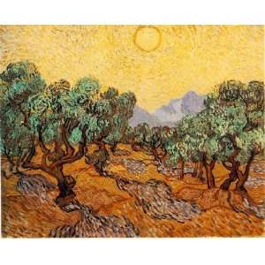   , painting name Olive Trees, By Guigou Paul Camille
