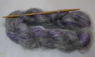 njy yarn combo mix blend mohair angora storms purple  