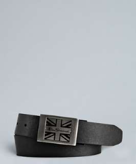 Ben Sherman black and brown reversible union jack belt  BLUEFLY up to 