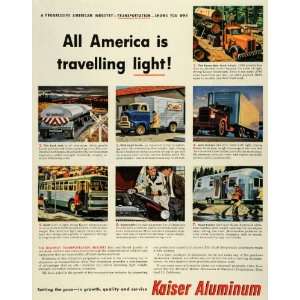   Truck Transportation Trailer Bus   Original Print Ad: Home & Kitchen