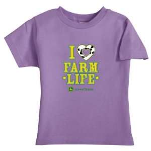   : John Deere Toddler I Love Farm Life T Shirt   39582: Home & Kitchen