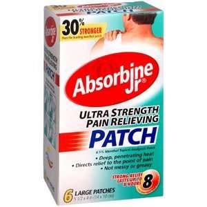   pack of 5 ABSORBINE JR PAIN PATCH 6 per pack
