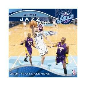  UTAH JAZZ 2009 NBA Monthly 12 X 12 WALL CALENDAR: Sports 
