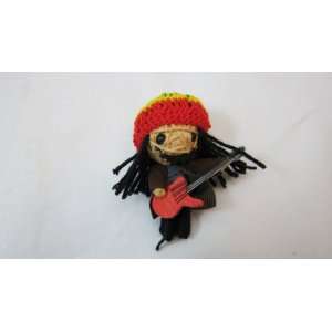 Bob Marley Voodoo String Doll Keychain 
