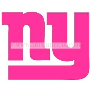 NY GIANTS PINK car window sticker decal BREAST CANCER  