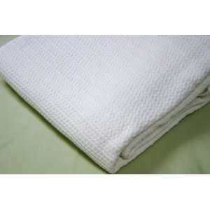  Organic Cotton Jacquard Diamond Style Blanket   Twin Size 