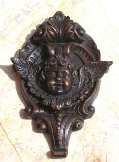 Cast Bronze Cupid Wreath Door Knocker  