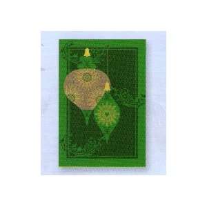  Hallmark Christmas Boxed Cards PX 4999 Green Ornament 