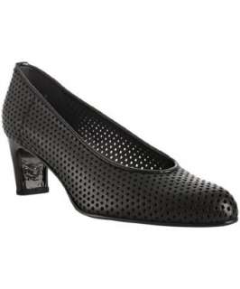 Stuart Weitzman black perforated nappa Chicperf pumps   up 