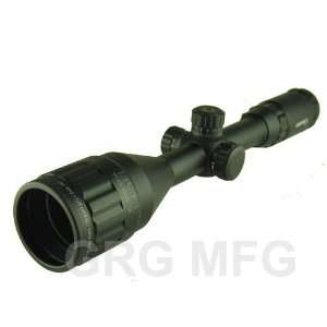 9x50mm Scope with front AO adjustment. Red/green mil dot reticle 