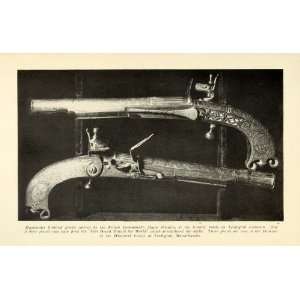  1948 Print Highlander Flintlock Pistols Major Pitcairn 