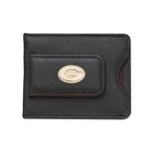   on Brown Leather Money Clip / Credit Card Holder