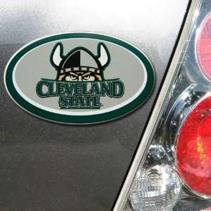  NCAA Cleveland State Vikings Oval Magnet: Sports 