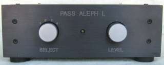 PASS ALEPH L PREAMPLIFIER PREAMP PRE AMP  