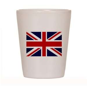    Shot Glass White of British English Flag HD: Everything Else
