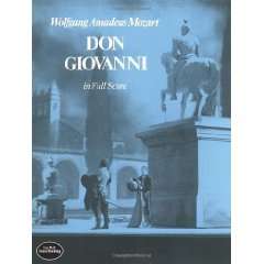   Don Giovanni in Full Score [Paperback] Wolfgang Amadeus Mozart Books
