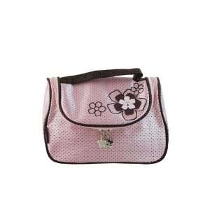  New! Adorable Daisy Love Light Pink Cosmetic Bag with 