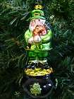 New Irish Leprechaun Santa Clause Pot of Gold Bagpipe Christmas 
