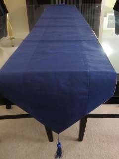 TABLE BED RUNNERS WEDDING PARTY DECOR 100%THAI SILK 206x32cm  23 