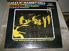 Jazz At Massey Hall original Fantasy 6003 Red Vinyl Charlie Parker