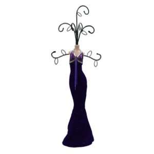  Purple Evening Gown Jewelry Holder Purple 6.5x17