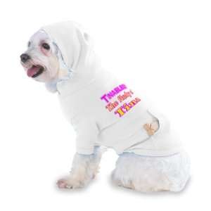   Tina Hooded (Hoody) T Shirt with pocket for your Dog or Cat XS White