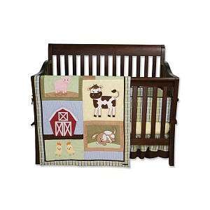  Baby Barnyard 4 Piece Crib Bedding Set by Trend Lab: Baby