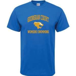   Lions Royal Blue Womens Swimming Arch T Shirt: Sports & Outdoors