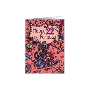  Happy Birthday   Mendhi   22 years old Card: Toys & Games