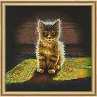Counted Cross Stitch Kit WARM AND FUZZY KITTEN; Sellers SPECIAL!