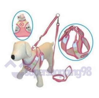 New Brand Dog pet Soft Harness Mesh and Dog lead  