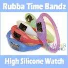 Glow in Dark Silicone Rubber ion Band Bracelet Watch