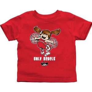   UNLV Rebels Toddler Cheer Squad T Shirt   Scarlet