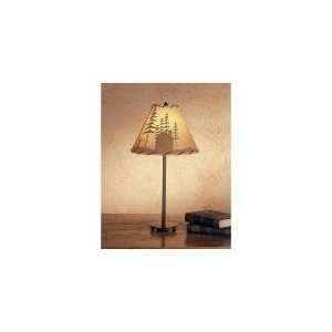 23.5H Cabin In The Woods Painted Accent Lamp: Home 