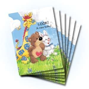  Suzys Zoo Baby Congrats Greeting Card 6 pack 10279 